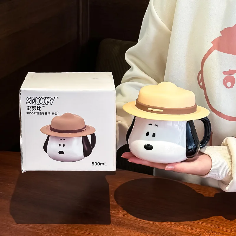 Anime Merchandise Mugs - Kubek ceramiczny z pokrywką i uchwytem,